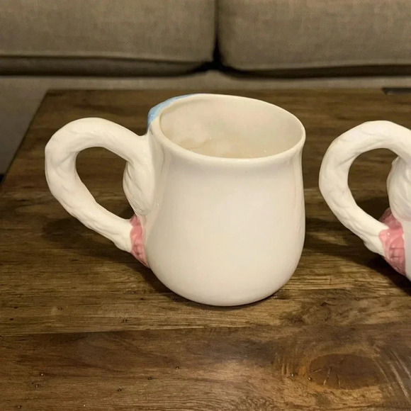 2 Vintage 3D Cats/Kittens Coffee/Tea Mugs/Cups Set of 2 Collectible PMC - Picture 9 of 16